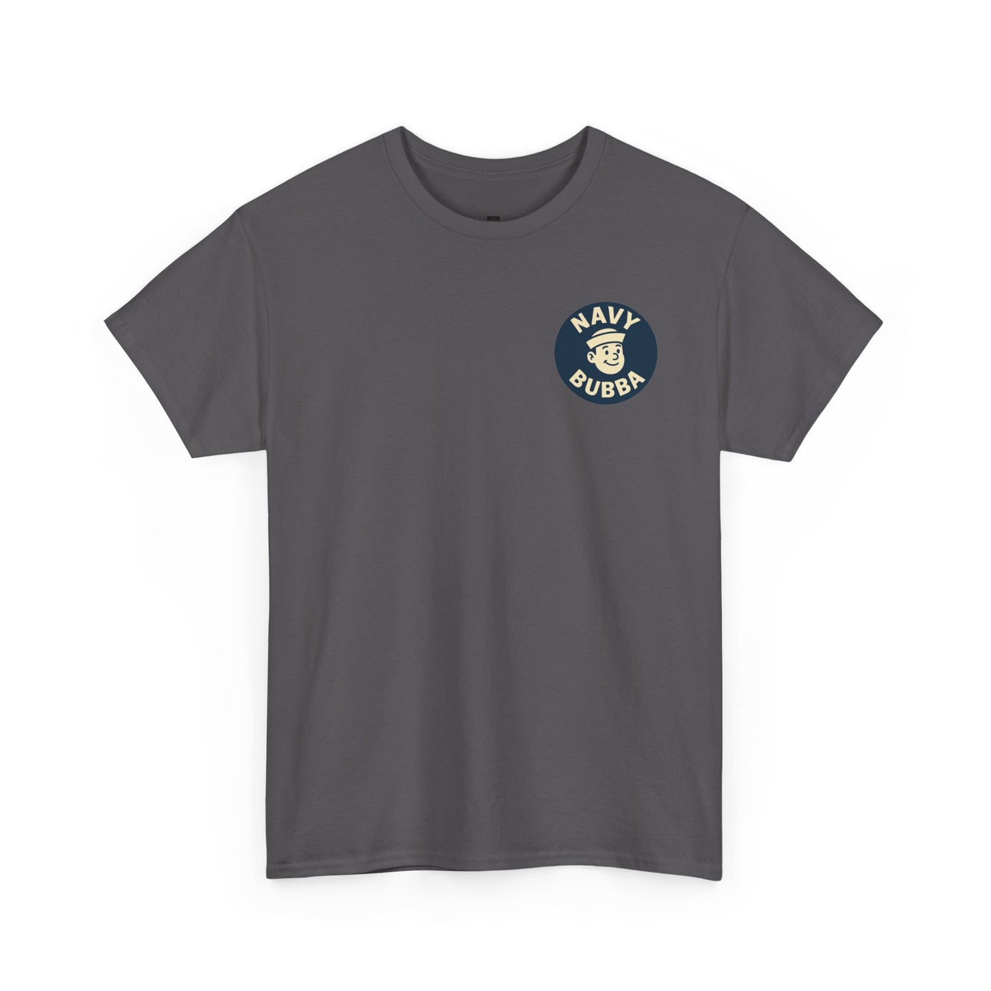 Navy Bubba Graphic Tee – “I Go Deep in Every Port” Funny Sailor Shirt