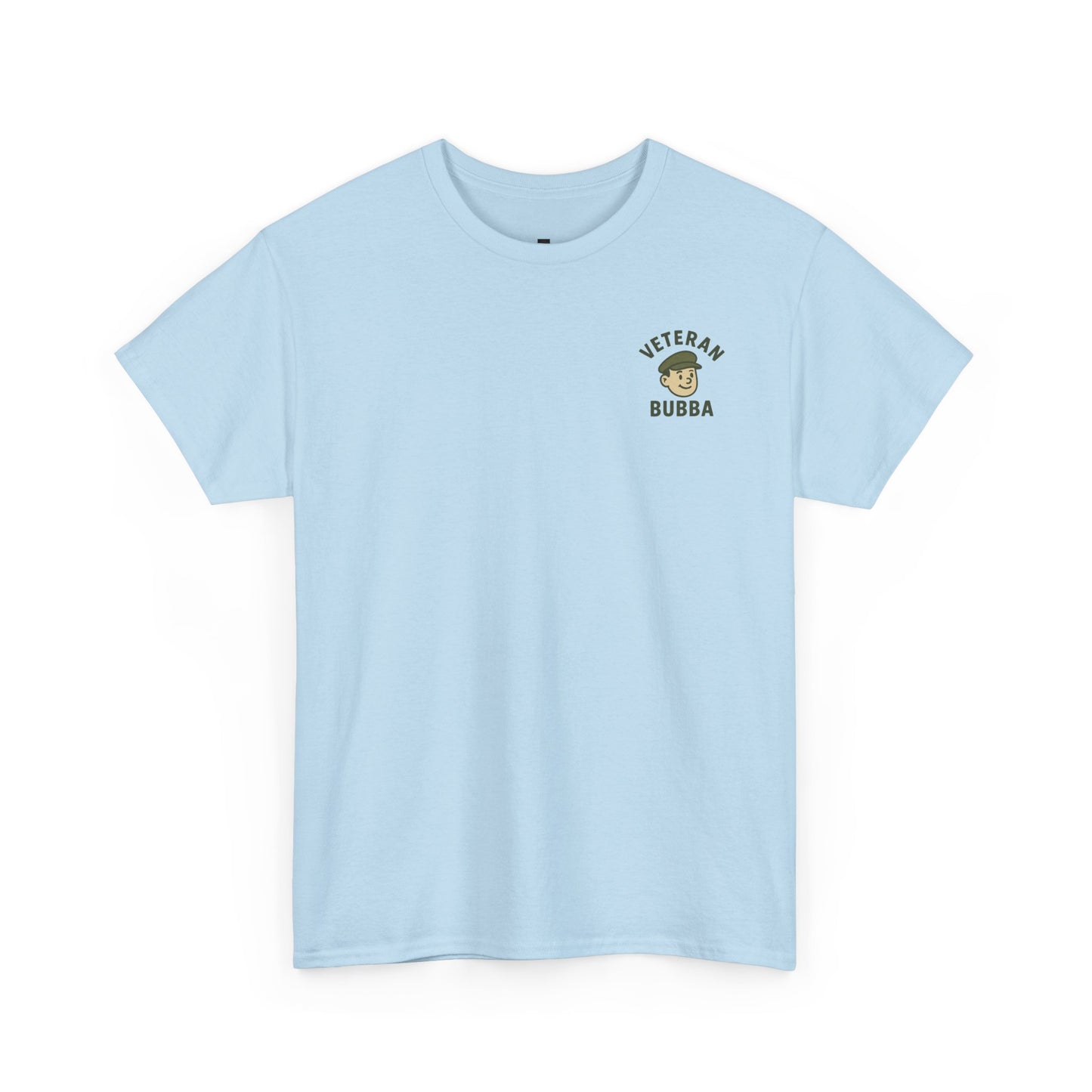 Veteran Bubba Graphic Tee – “I Served It Long & Hard” Funny Military Shirt