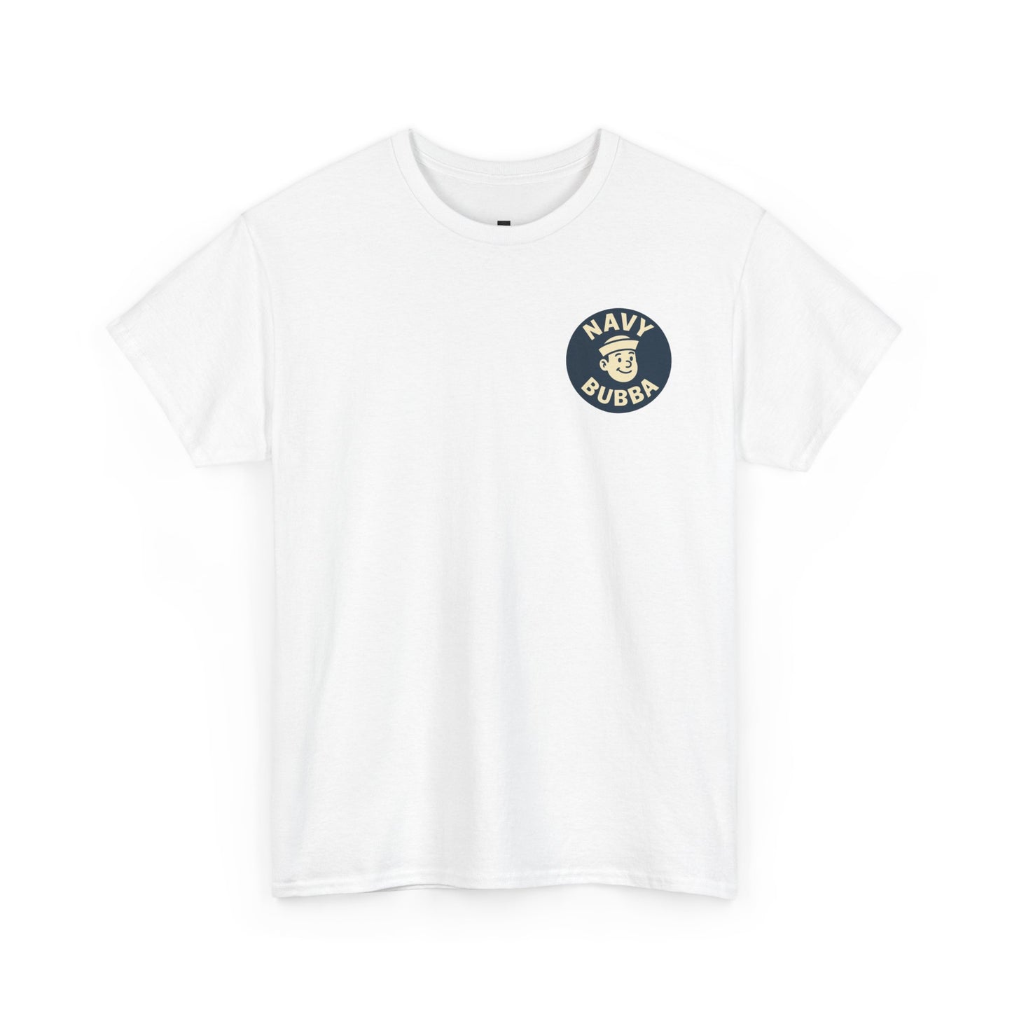 Navy Bubba Graphic Tee – “I Go Deep in Every Port” Funny Sailor Shirt