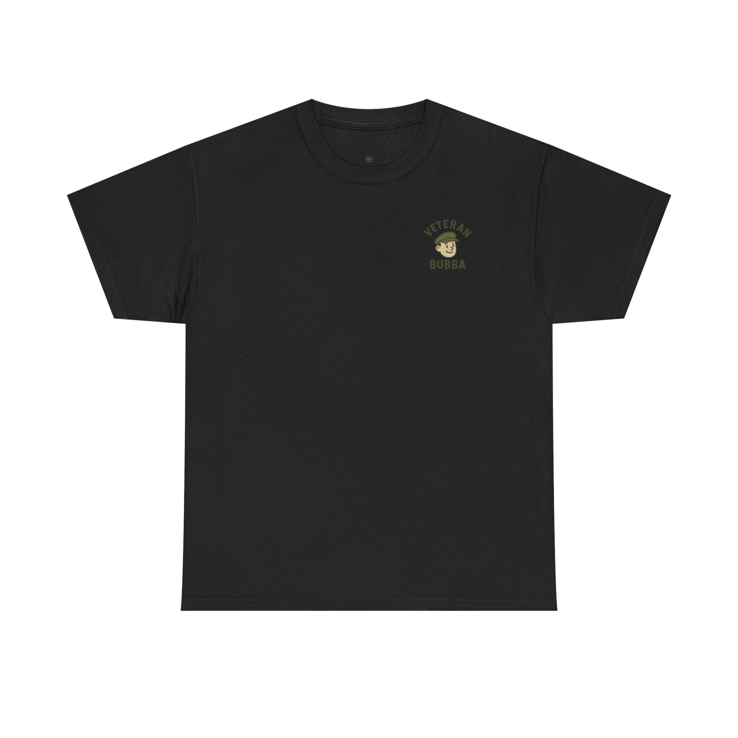 Veteran Bubba Graphic Tee – “I Served It Long & Hard” Funny Military Shirt