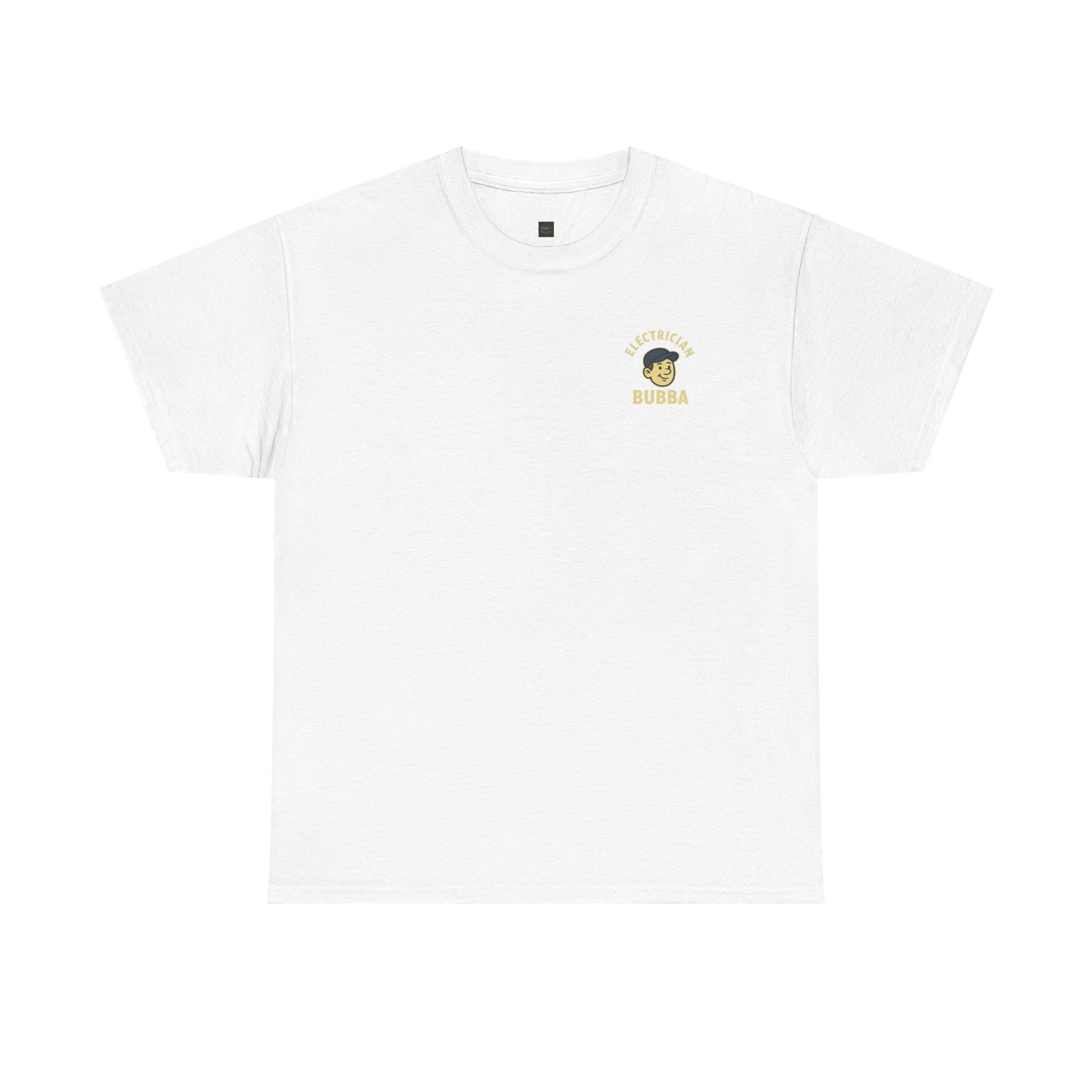 Bring some humor to your workday with the Electrician Bubba Tee! Featuring Bubba in his work cap alongside a bold cartoon design, this shirt proudly says “I’ll Light Up Your Socket.”