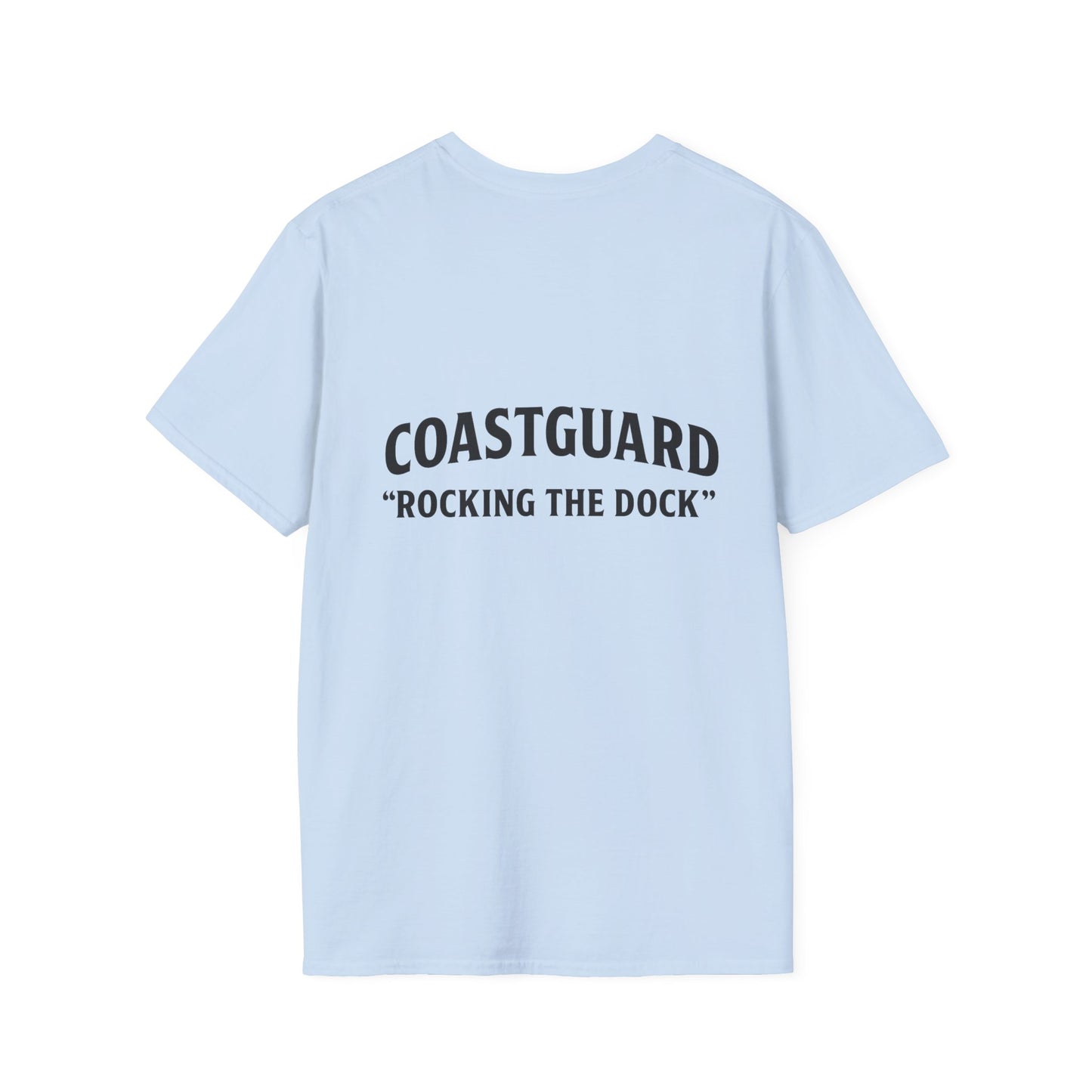 Coastguard Rocking the Dock T-Shirt, Unisex Short Sleeve, Nautical Gift, Beachwear, Navy Inspired Apparel, Casual Summer Top