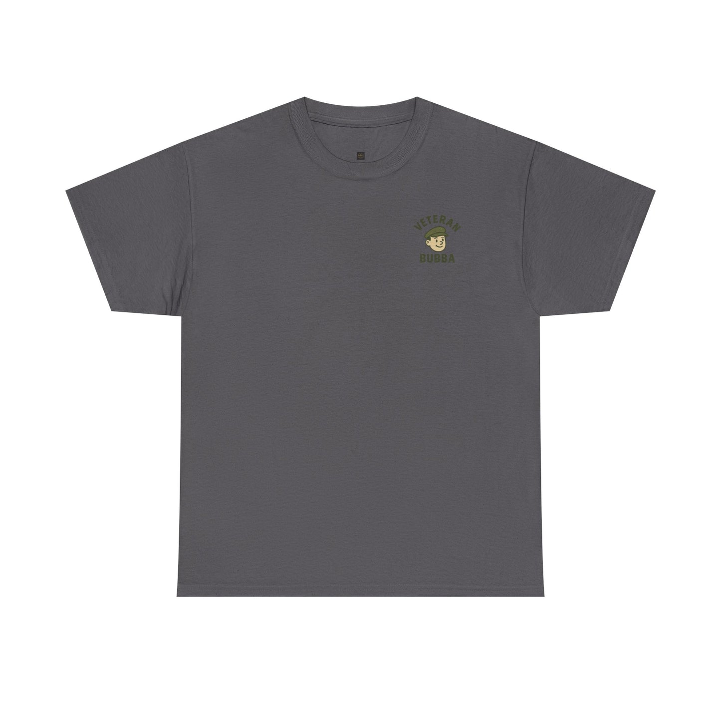 Veteran Bubba Graphic Tee – “I Served It Long & Hard” Funny Military Shirt