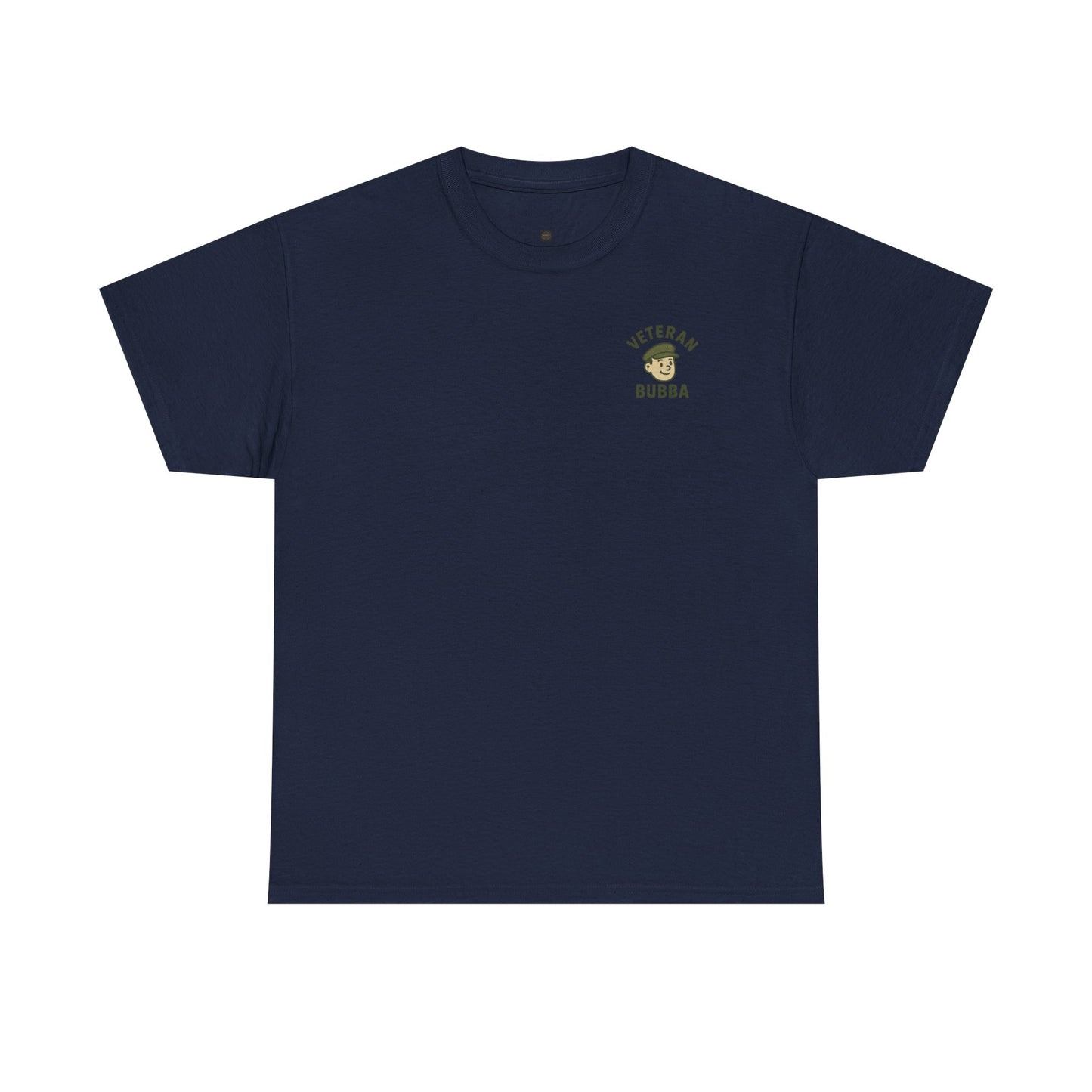 Veteran Bubba Graphic Tee – “I Served It Long & Hard” Funny Military Shirt