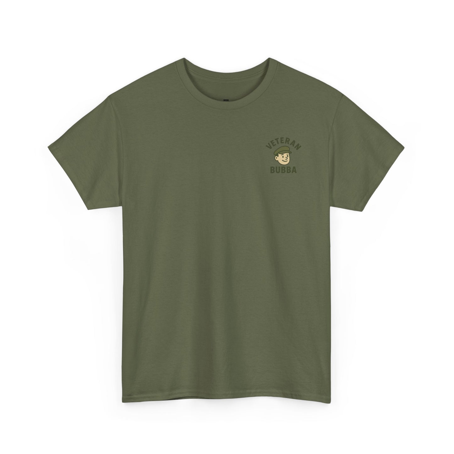 Veteran Bubba Graphic Tee – “I Served It Long & Hard” Funny Military Shirt