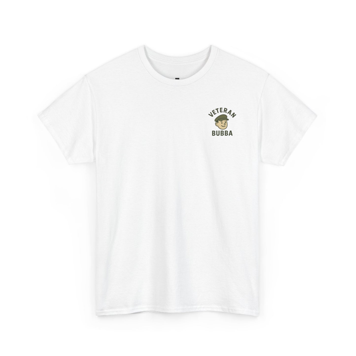 Veteran Bubba Graphic Tee – “I Served It Long & Hard” Funny Military Shirt