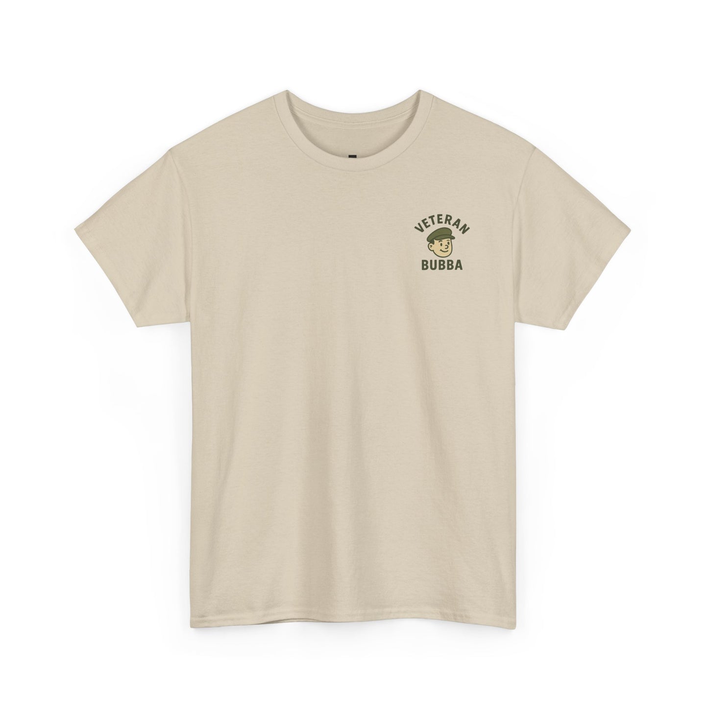 Veteran Bubba Graphic Tee – “I Served It Long & Hard” Funny Military Shirt