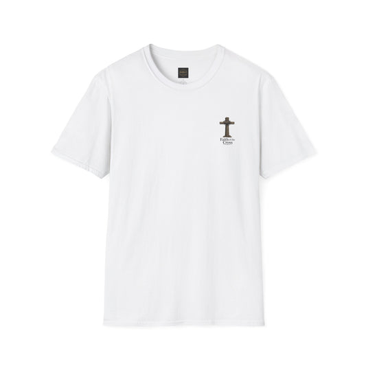 Faith Cross T-Shirt — Small Chest Cross Graphic Christian Tee
