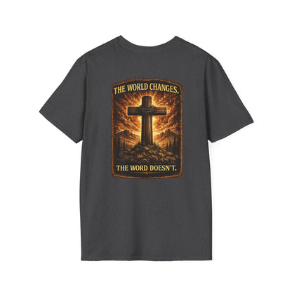 Cross Faith T-Shirt — Small Chest Cross Graphic Christian Tee