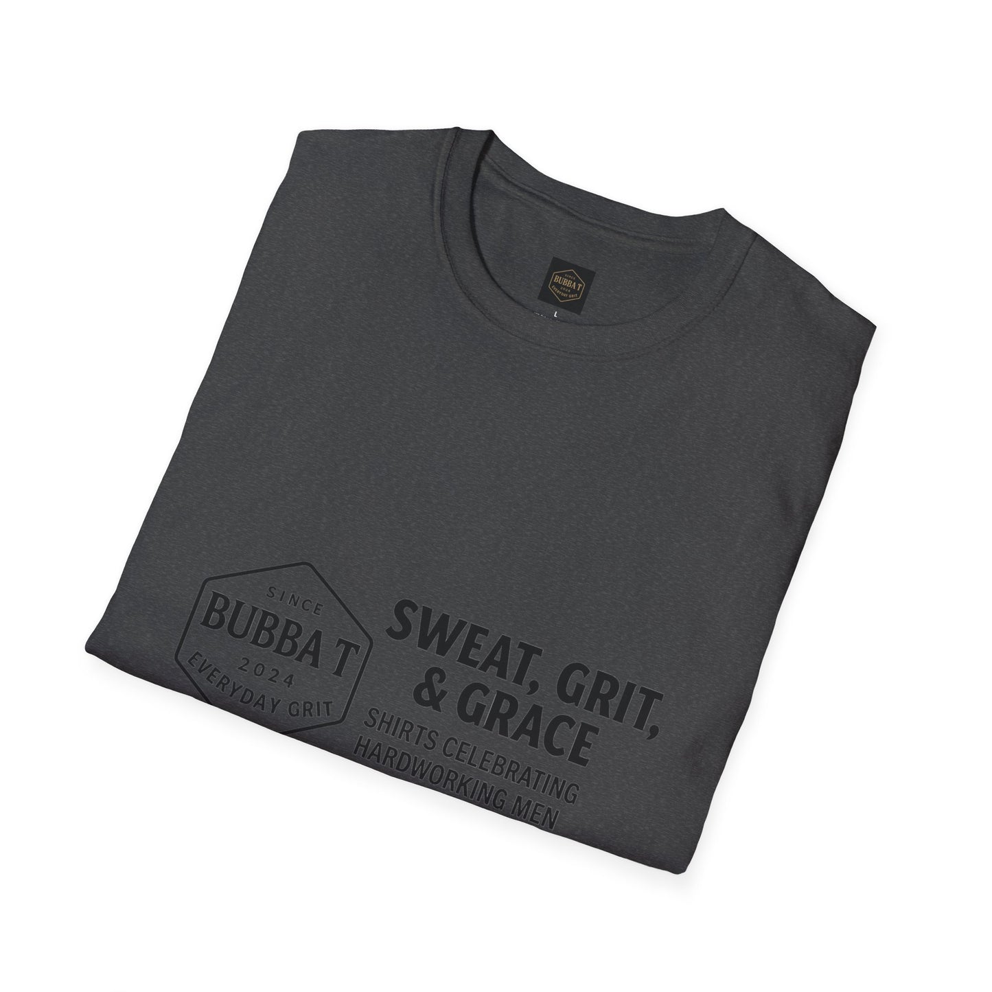 Hilarious Unisex Softstyle T-Shirt for Him & Her, Sweat Grit Grace, Hardworking Men & Women, Perfect for Everyday Wear, [...]