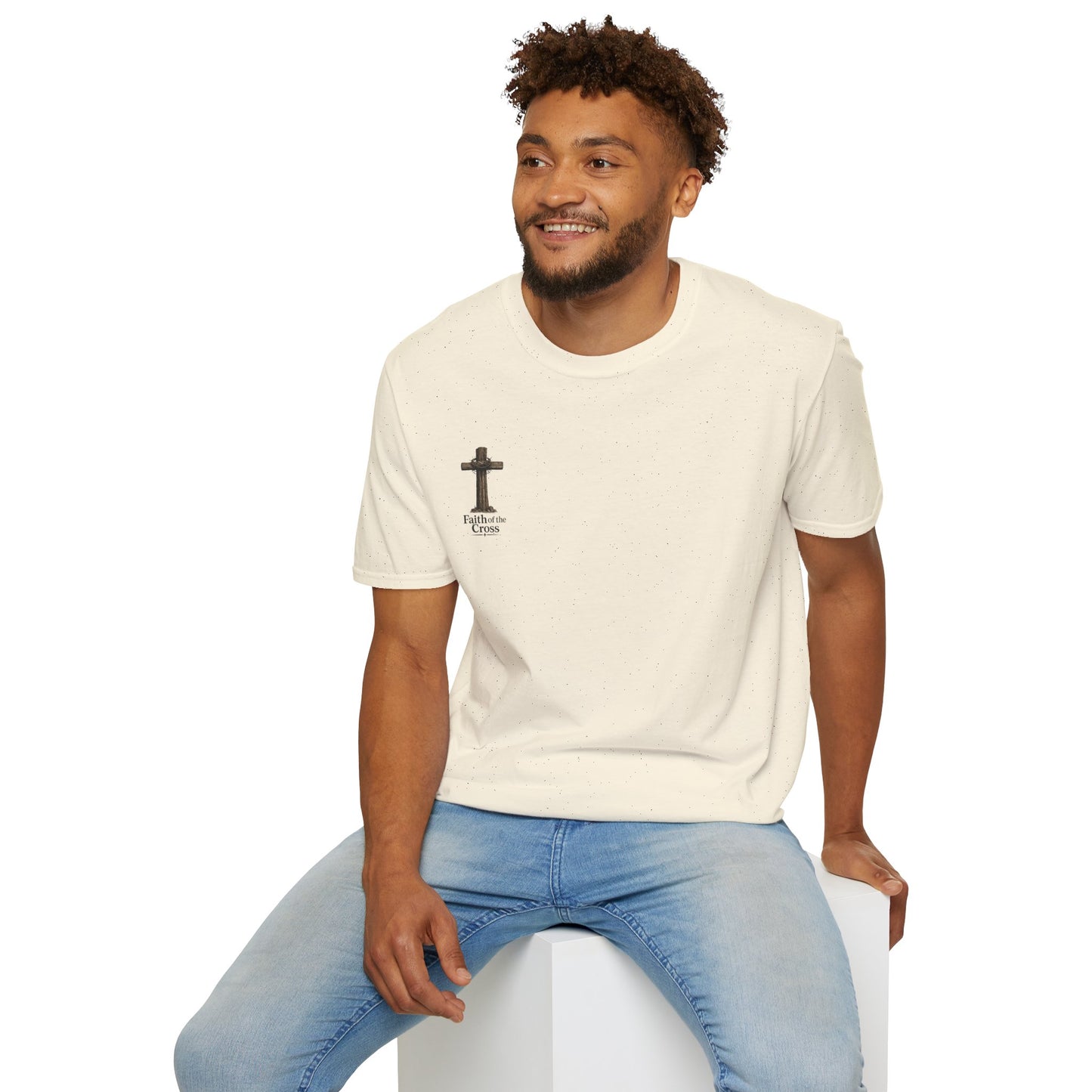 Faith of the Cross T-Shirt — Small Chest Cross Christian Tee