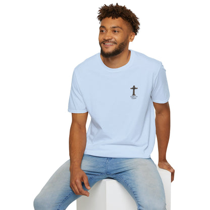Faith Cross T-Shirt — Minimal Christian Prayer Tee
