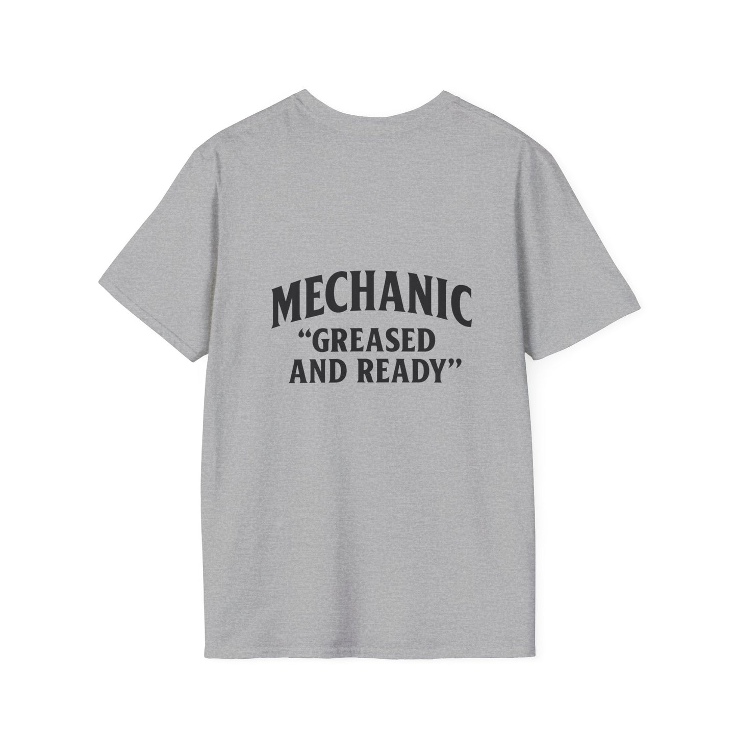 Mechanic Greased and Ready T-Shirt, Automotive Gift, Unisex Tee, Car Enthusiast Apparel, Father's Day Present