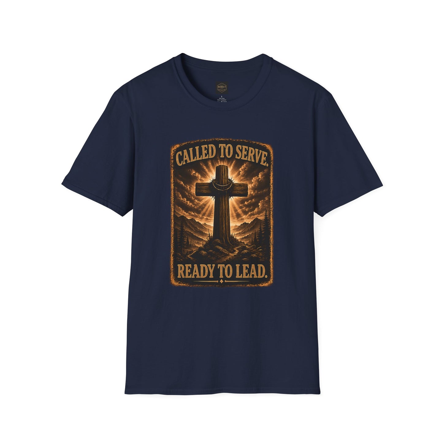 Called to Serve Cross T-Shirt — "Ready to Lead" Christian Faith Tee
