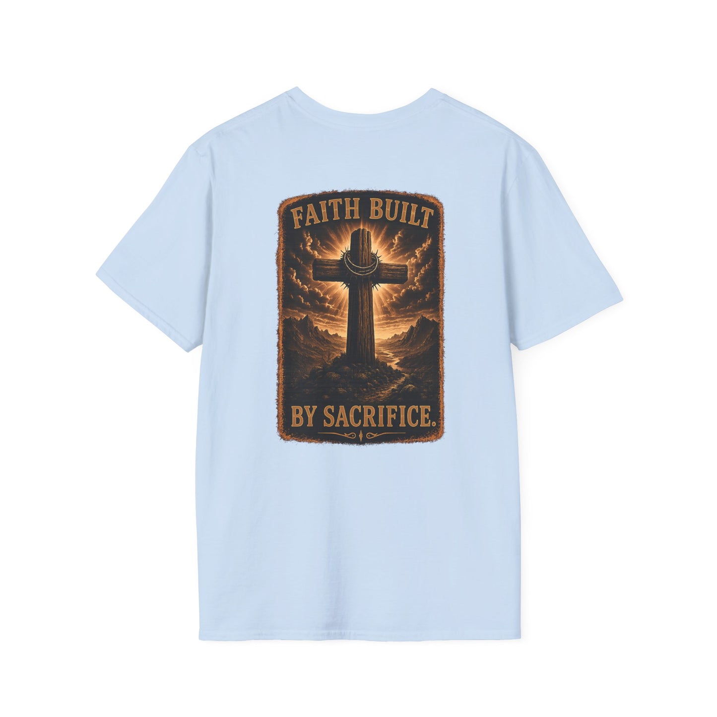 Faith Cross Tee — Minimal Christian Inspirational T-Shirt