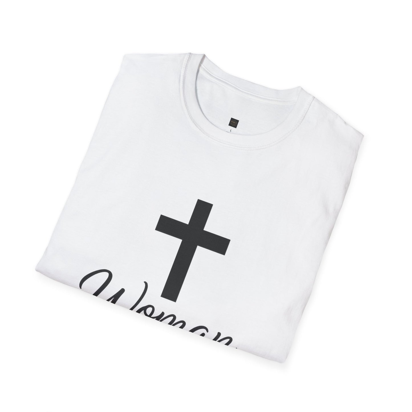 Unisex Softstyle T-Shirt - Woman of Faith, Christian Gift, Inspirational Tee, Spiritual Apparel, Faith-Based Fashion