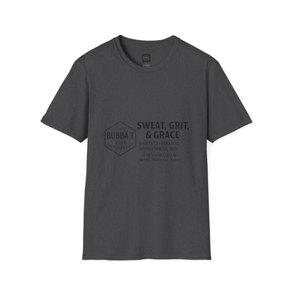 Hilarious Unisex Softstyle T-Shirt for Him & Her, Sweat Grit Grace, Hardworking Men & Women, Perfect for Everyday Wear, [...]