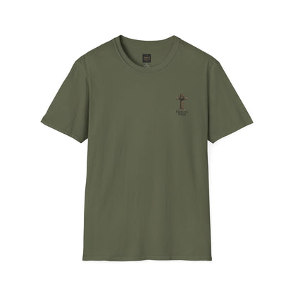 Faith Cross T-Shirt — Small Chest Cross Graphic Christian Tee