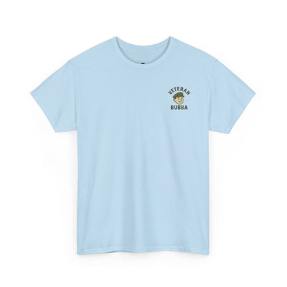 Veteran Bubba Graphic Tee – “I Served It Long & Hard” Funny Military Shirt