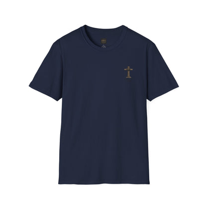 Christian Cross Pocket T‑Shirt — Faith of the Cross Minimalist Tee