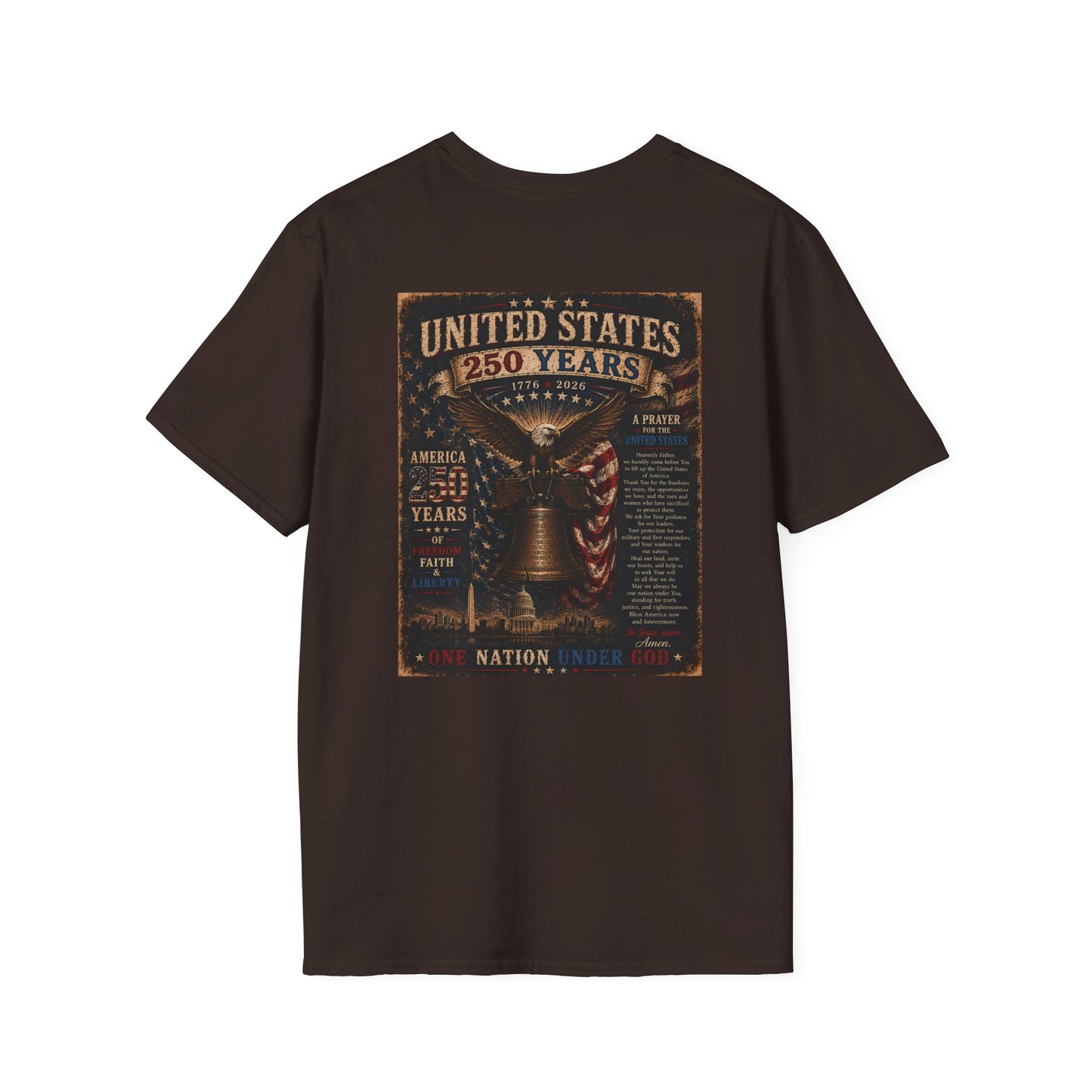 Faith of the Cross T-Shirt — Patriotic Christian Graphic Tee