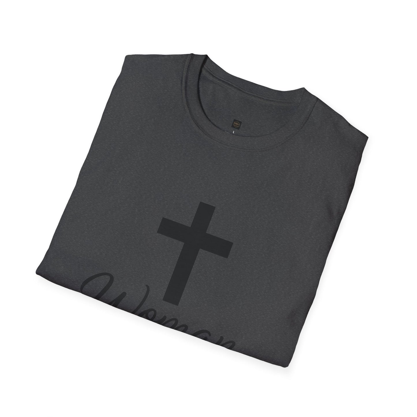 Unisex Softstyle T-Shirt - Woman of Faith, Christian Gift, Inspirational Tee, Spiritual Apparel, Faith-Based Fashion
