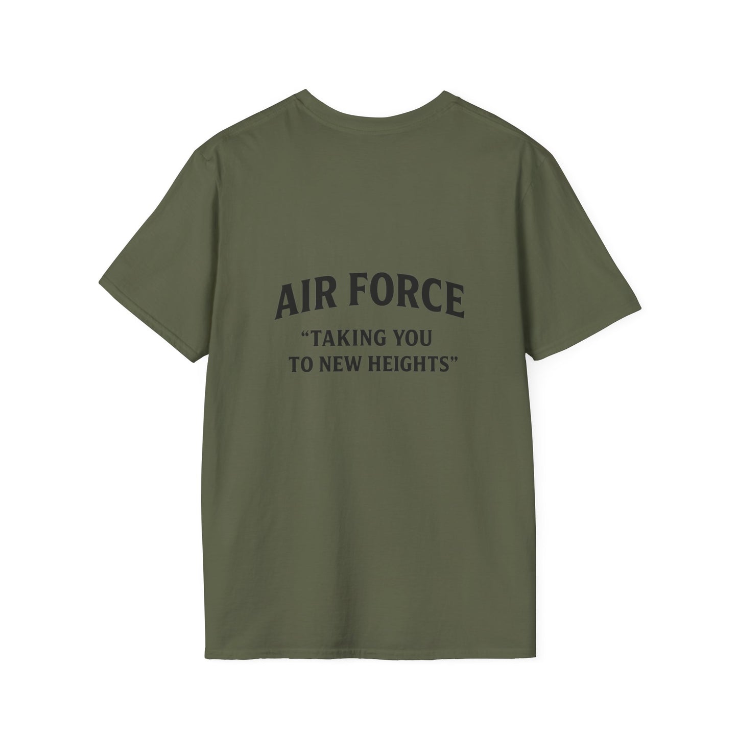 Air Force Inspirational T-Shirt, Unisex Softstyle Tee, Military Pride Shirt, Perfect Gift for Veterans, Patriotic Apparel