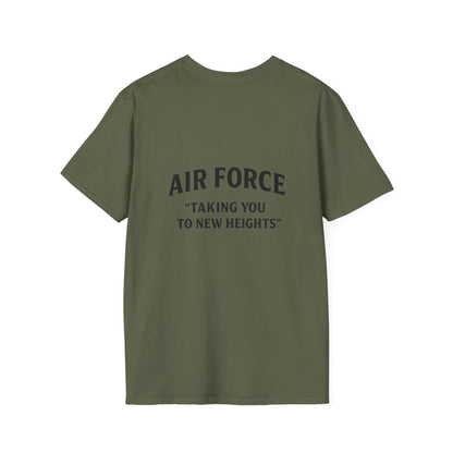 Air Force Inspirational T-Shirt, Unisex Softstyle Tee, Military Pride Shirt, Perfect Gift for Veterans, Patriotic Apparel