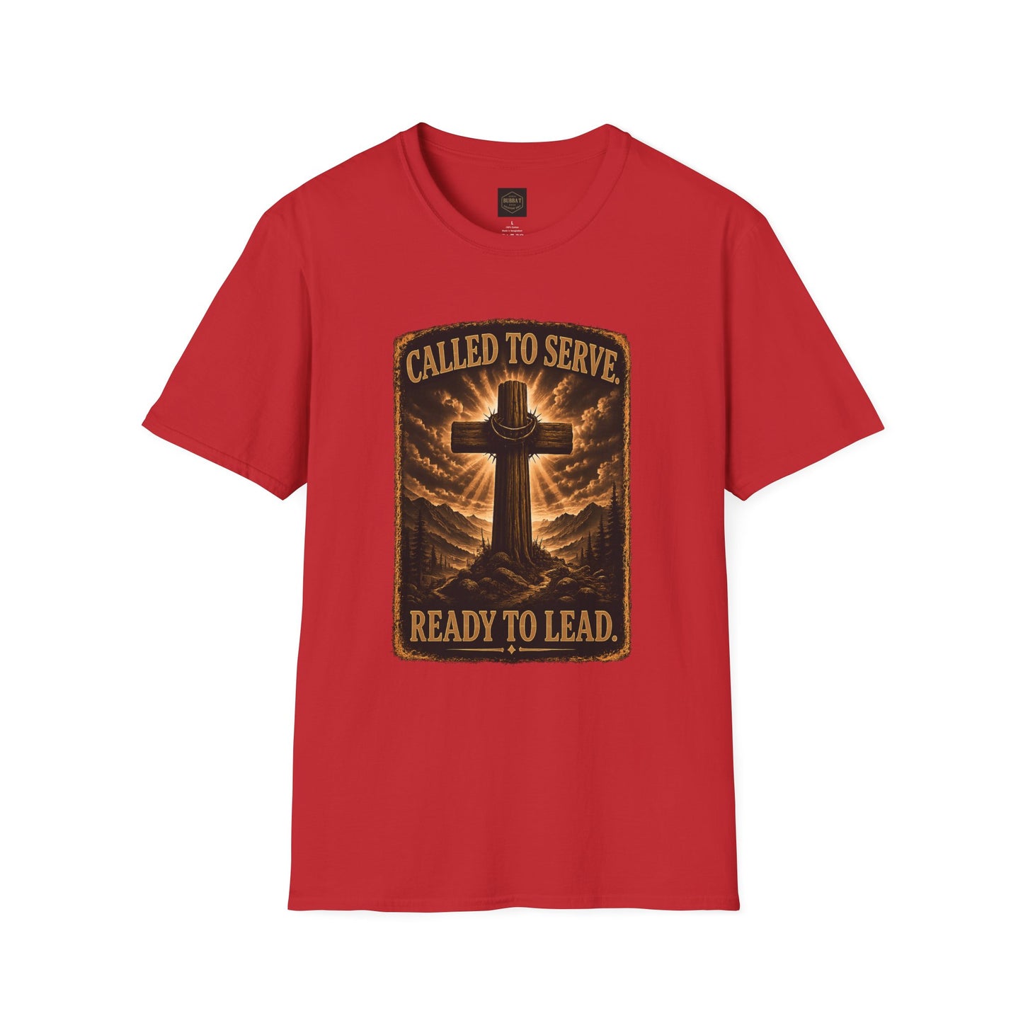 Called to Serve Cross T-Shirt — "Ready to Lead" Christian Faith Tee