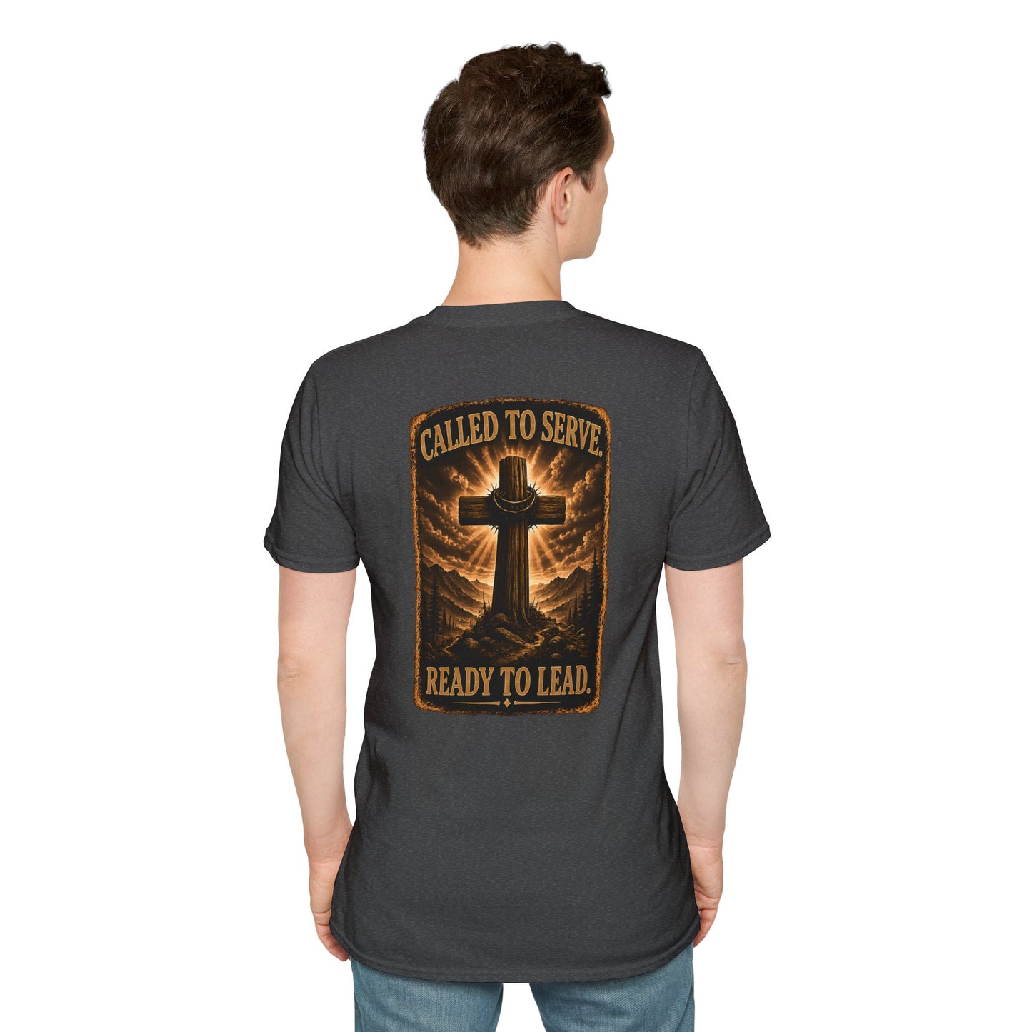 Faith Cross T-Shirt — Small Chest Cross Graphic Christian Tee