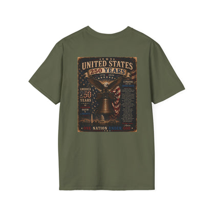 Faith of the Cross T-Shirt — Patriotic Christian Graphic Tee