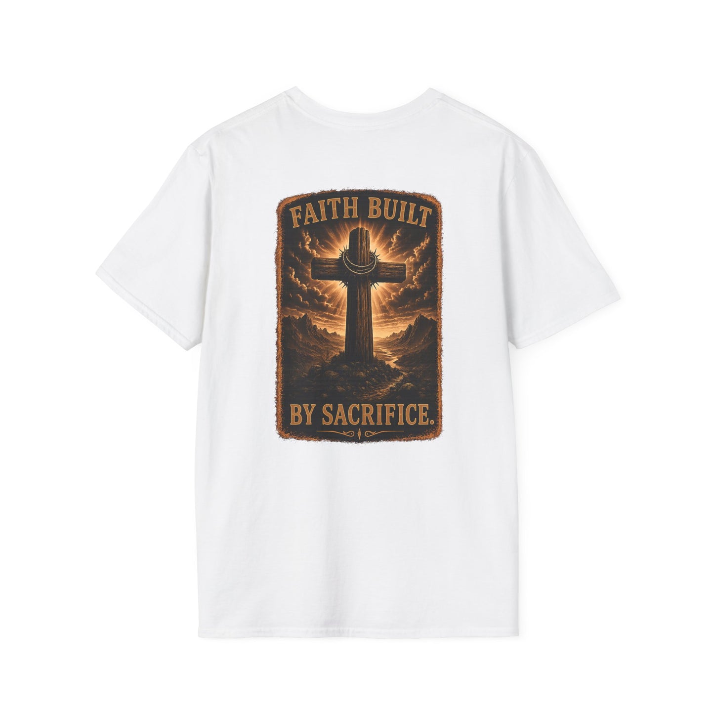 Faith Cross Tee — Minimal Christian Inspirational T-Shirt