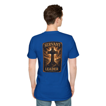 Faith Cross Pocket T‑Shirt — Small Chest Cross Graphic Christian Tee