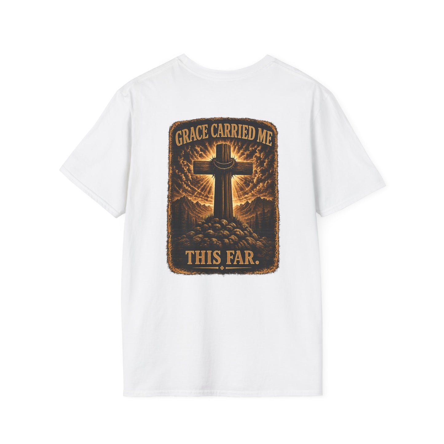 Faith Cross T-Shirt — Minimal Christian Prayer Tee