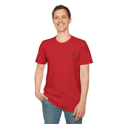 Christian Cross Chest Tee — Faith Over Fear Minimalist T-Shirt