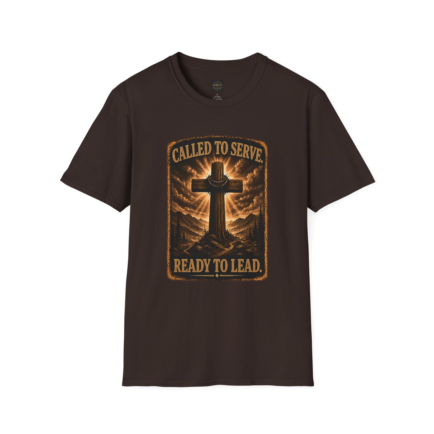 Called to Serve Cross T-Shirt — "Ready to Lead" Christian Faith Tee