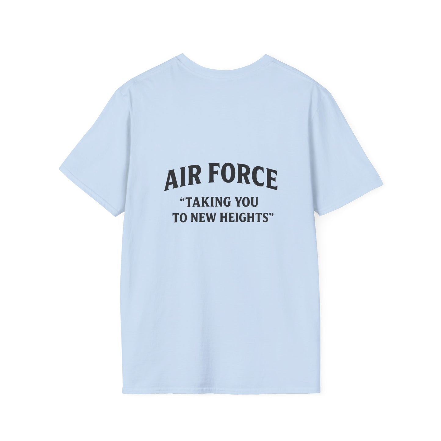 Air Force Inspirational T-Shirt, Unisex Softstyle Tee, Military Pride Shirt, Perfect Gift for Veterans, Patriotic Apparel