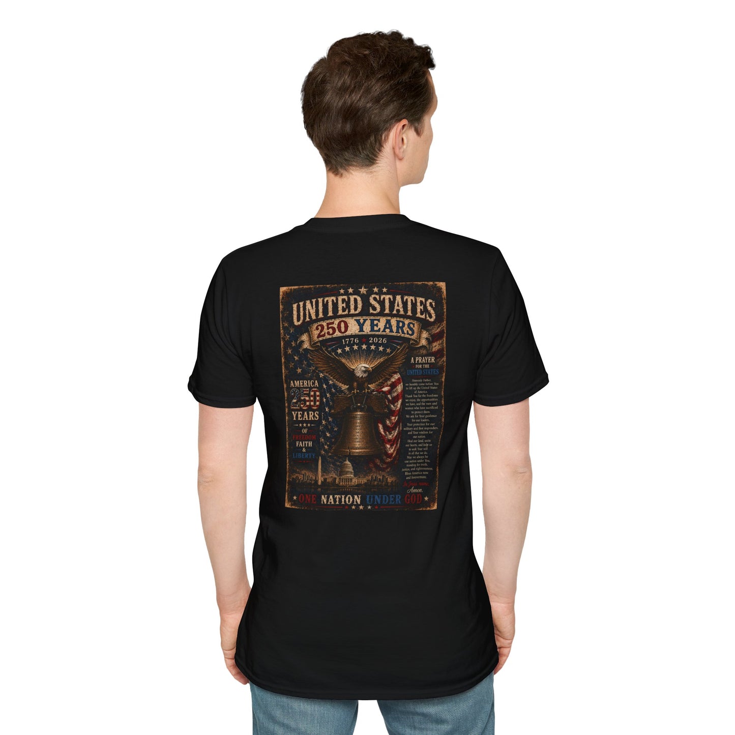 Faith of the Cross T-Shirt — Patriotic Christian Graphic Tee