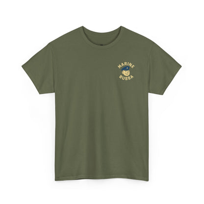 Marine Bubba Graphic Tee – “Locked, Loaded & Going In Hard” Funny Military Shirt
