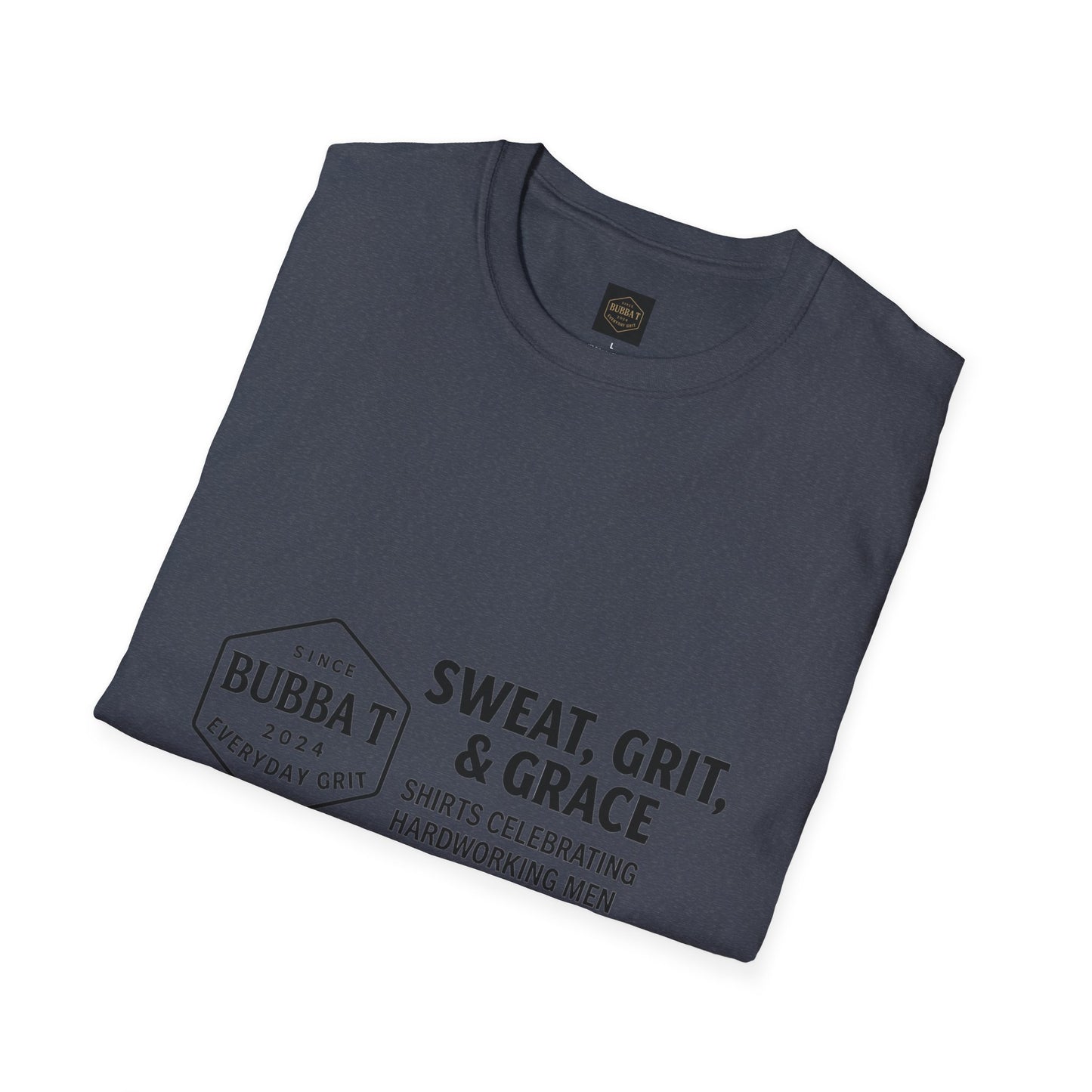 Hilarious Unisex Softstyle T-Shirt for Him & Her, Sweat Grit Grace, Hardworking Men & Women, Perfect for Everyday Wear, [...]