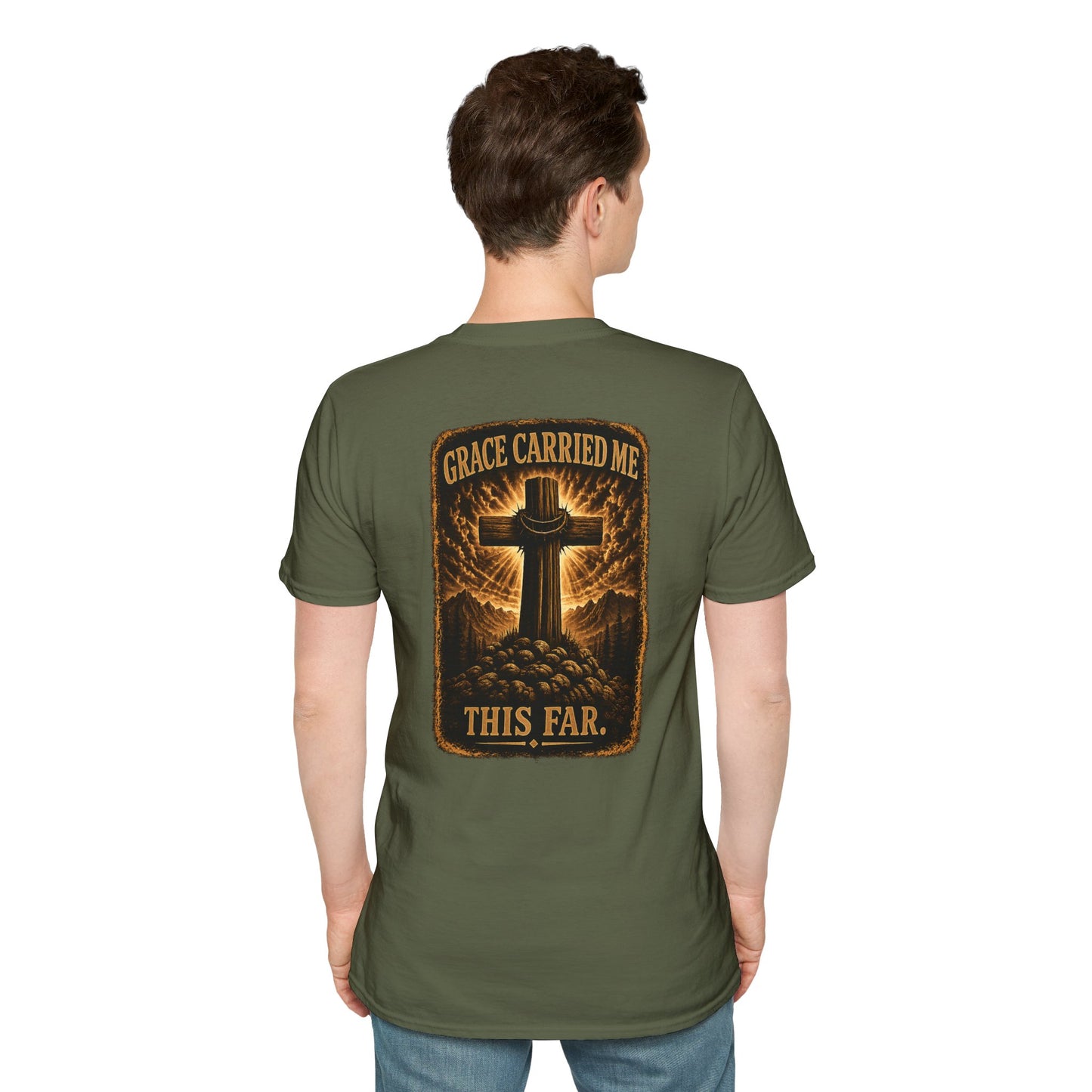 Faith Cross T-Shirt — Minimal Christian Prayer Tee