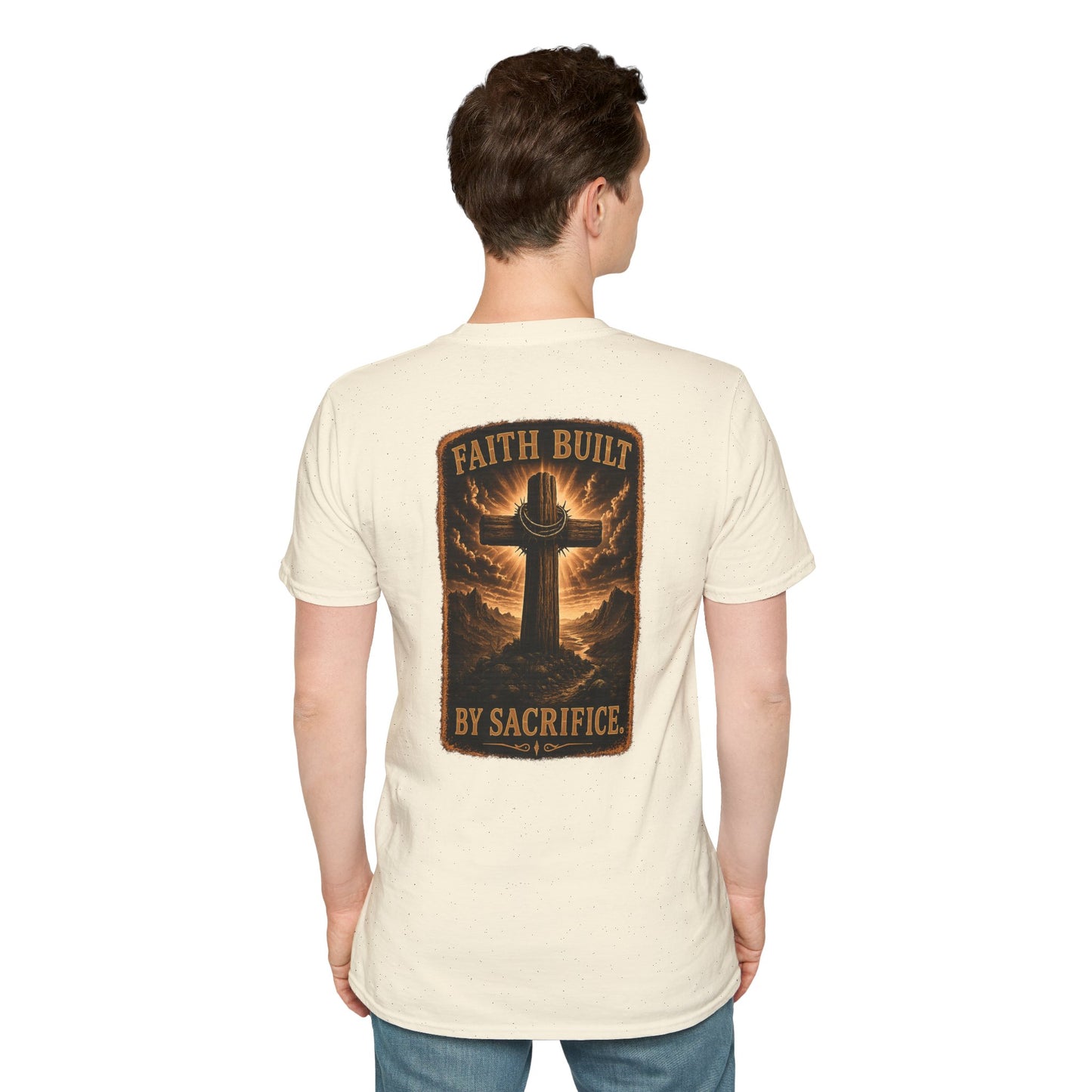 Faith Cross Tee — Minimal Christian Inspirational T-Shirt