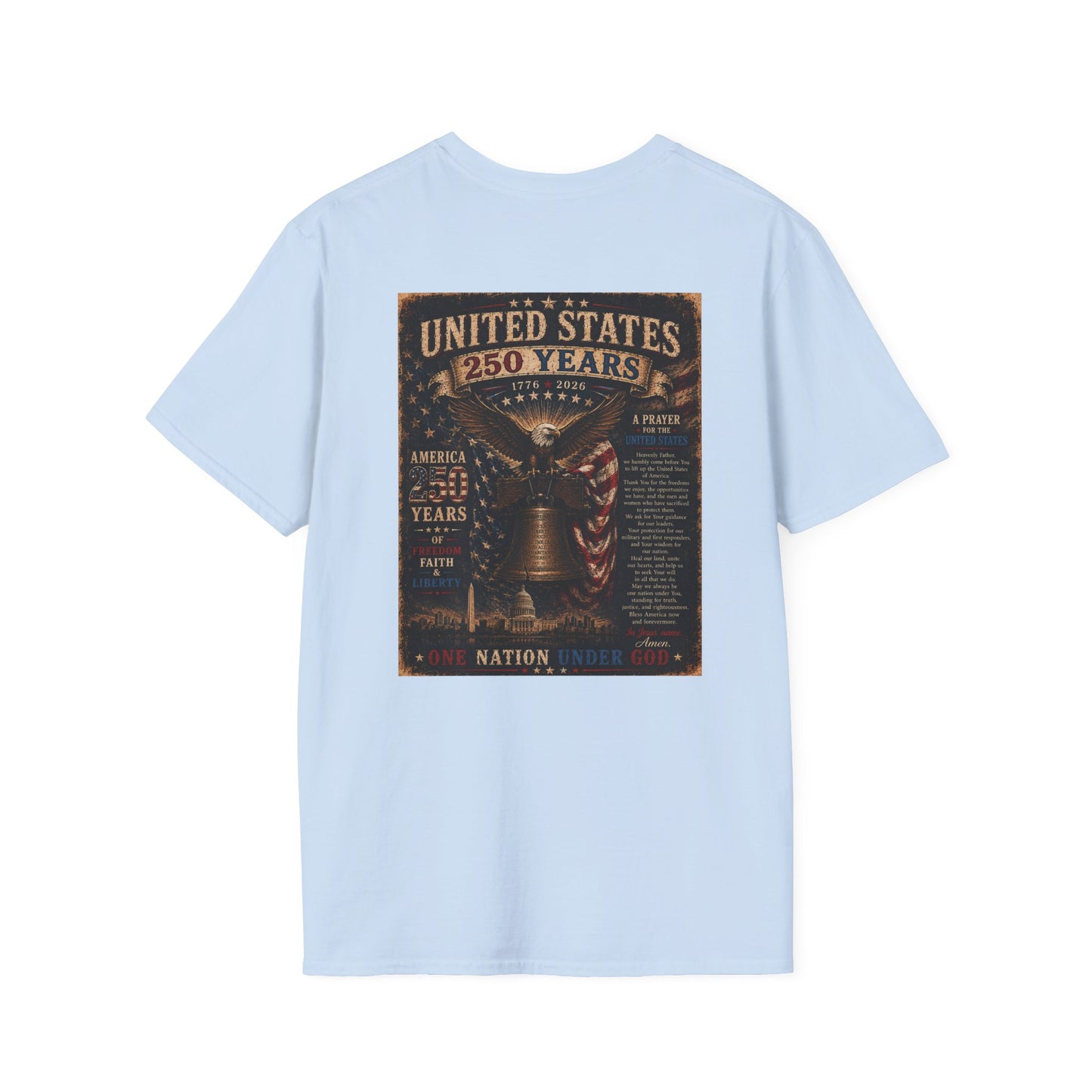 Faith of the Cross T-Shirt — Patriotic Christian Graphic Tee