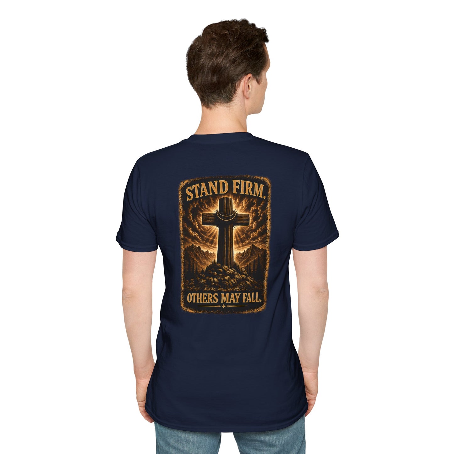 Cross Faith T‑Shirt — Small Chest Cross Graphic, 'Faith of the Cross' Christian Tee