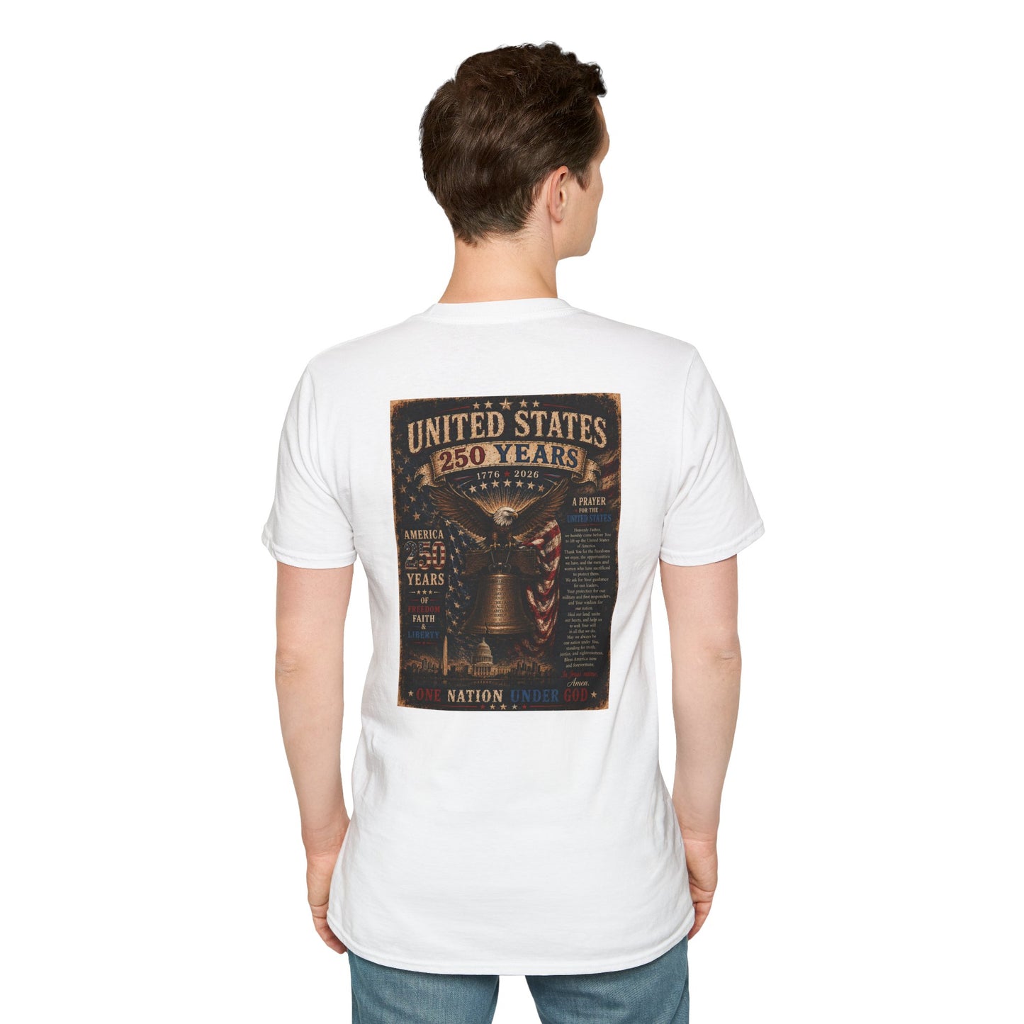 Faith of the Cross T-Shirt — Patriotic Christian Graphic Tee