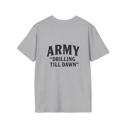 Stylish Army Drilling T-Shirt, Military Apparel, Casual Wear, Gift for Him, Everyday Fashion, Veterans Day Shirt