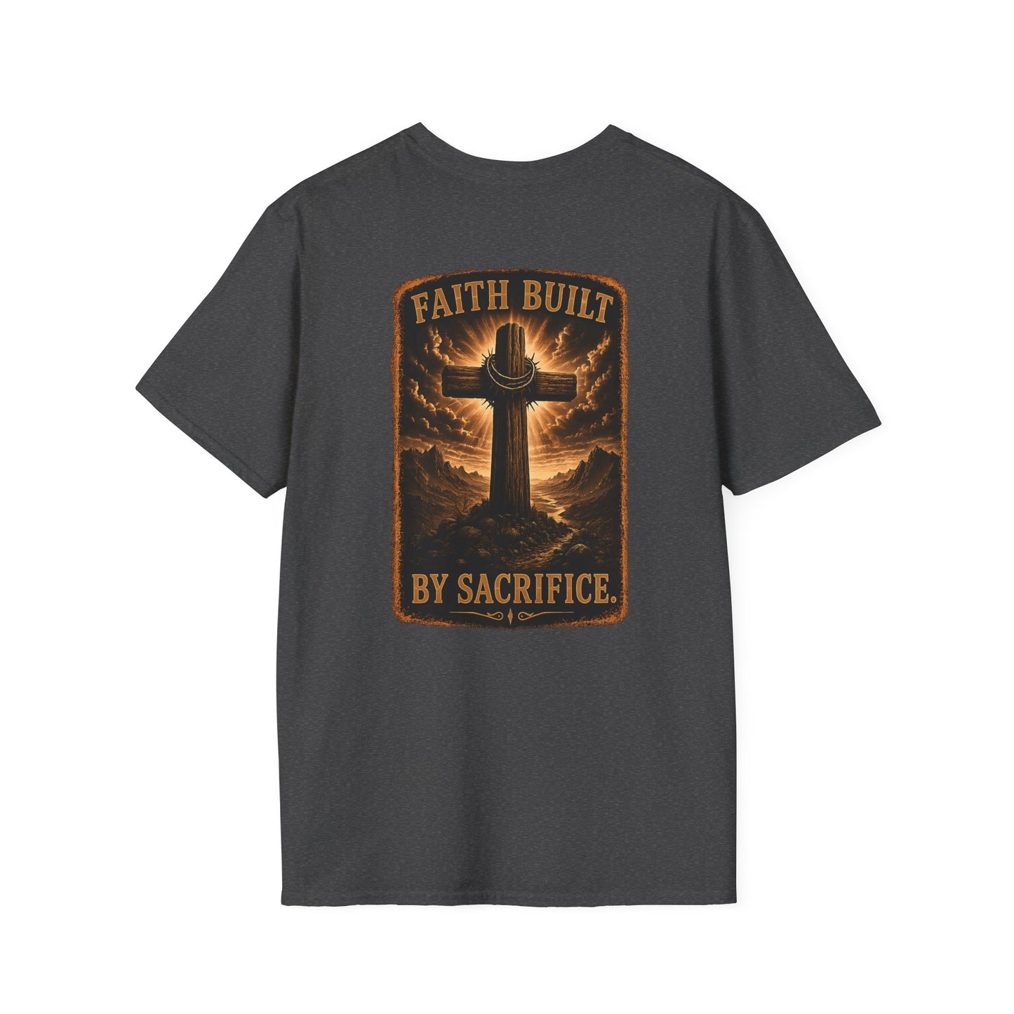 Faith Cross Tee — Minimal Christian Inspirational T-Shirt
