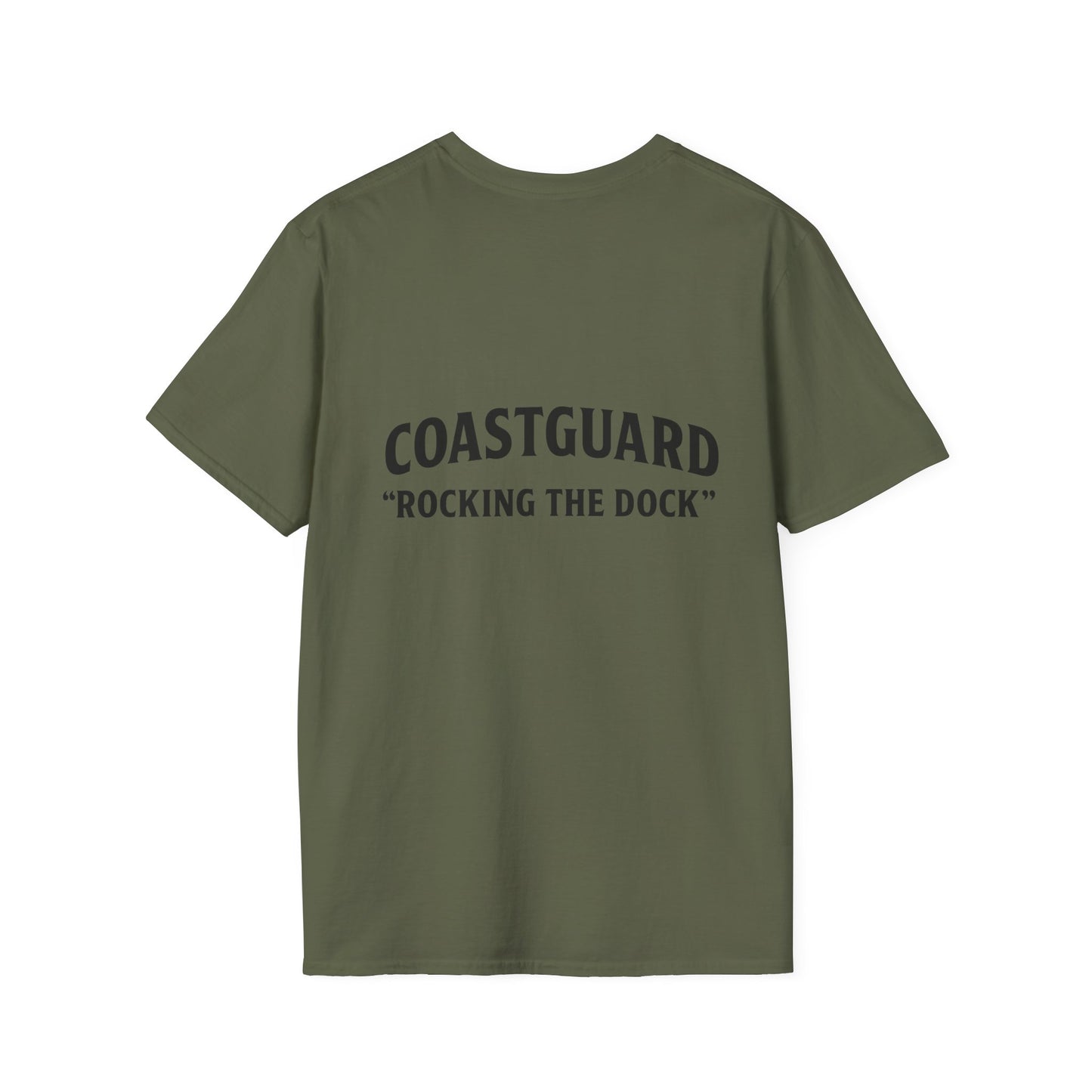 Coastguard Rocking the Dock T-Shirt, Unisex Short Sleeve, Nautical Gift, Beachwear, Navy Inspired Apparel, Casual Summer Top