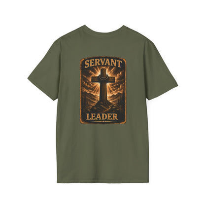 Faith Cross Pocket T‑Shirt — Small Chest Cross Graphic Christian Tee