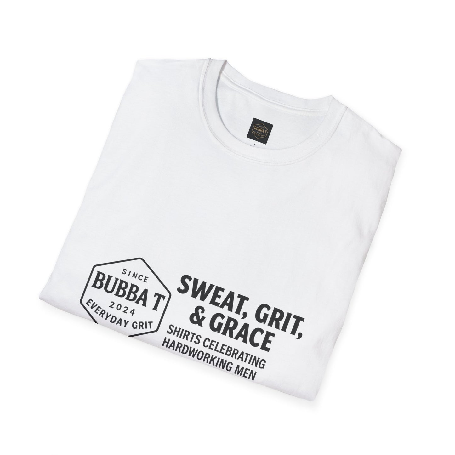 Hilarious Unisex Softstyle T-Shirt for Him & Her, Sweat Grit Grace, Hardworking Men & Women, Perfect for Everyday Wear, [...]